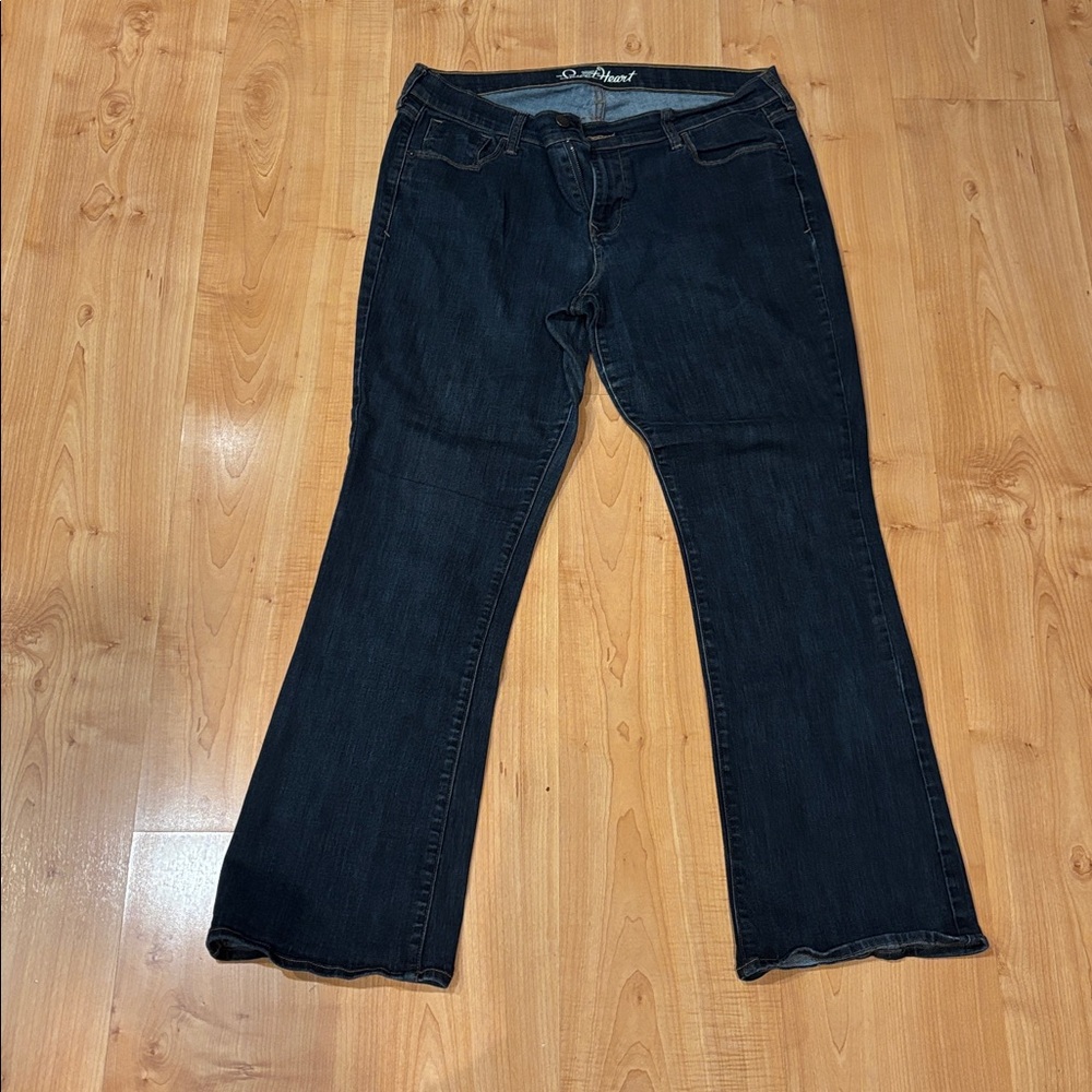 Old Navy Sweetheart Dark Indigo Flare Jeans